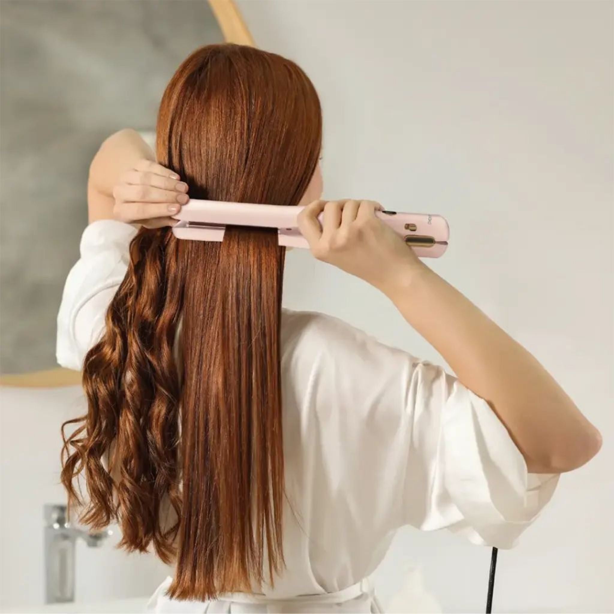 Porodo Lifestyle Handheld Hair Straightener - Pink