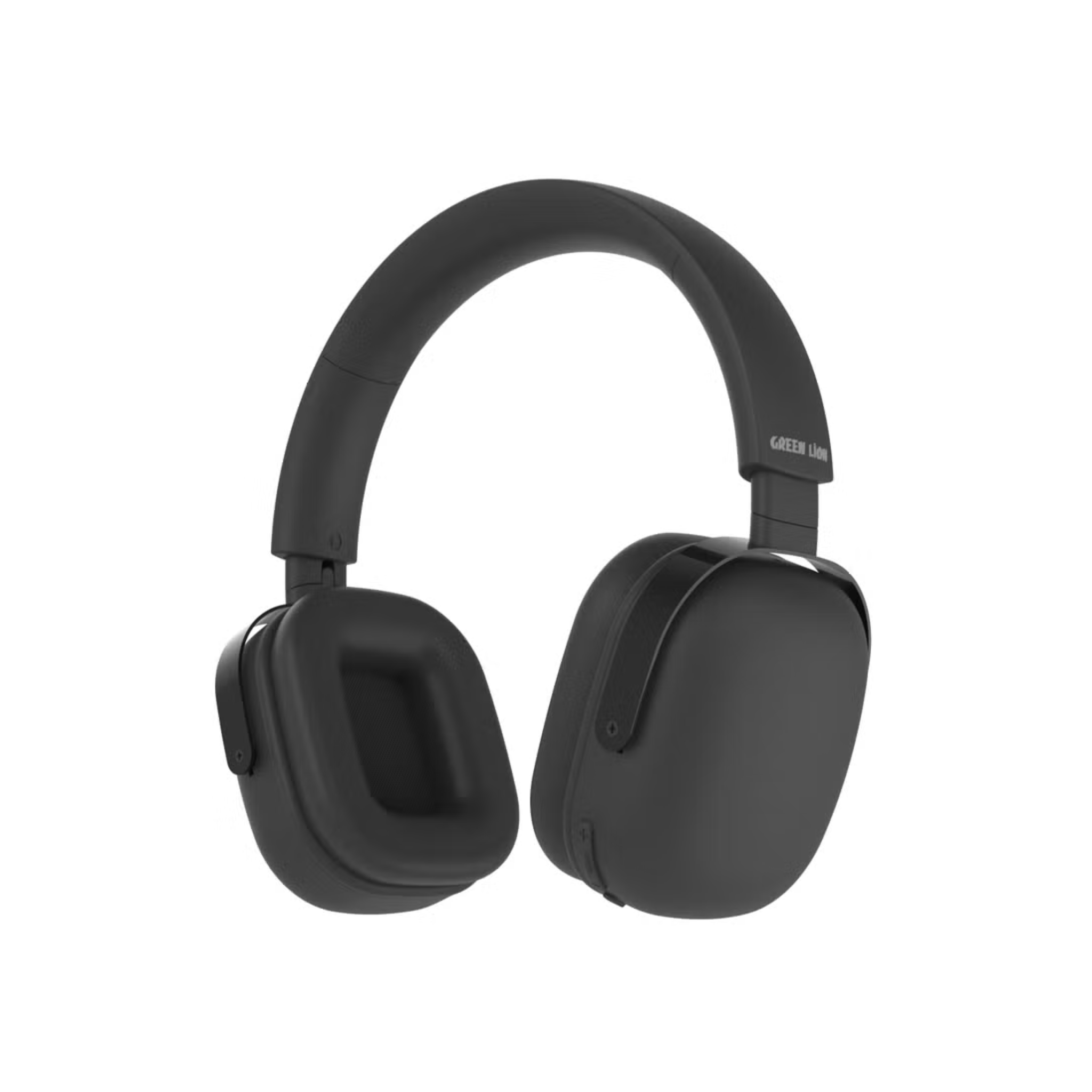 Green Lion ECO ANC Zero Noise Headphones, 300mAh Battery, 2.5 Hours of Charging Time, 40mm Driver, AUX Support, Input Microphone, Bluetooth Version 5.3, Clear Sound, Compact and Portable - Black