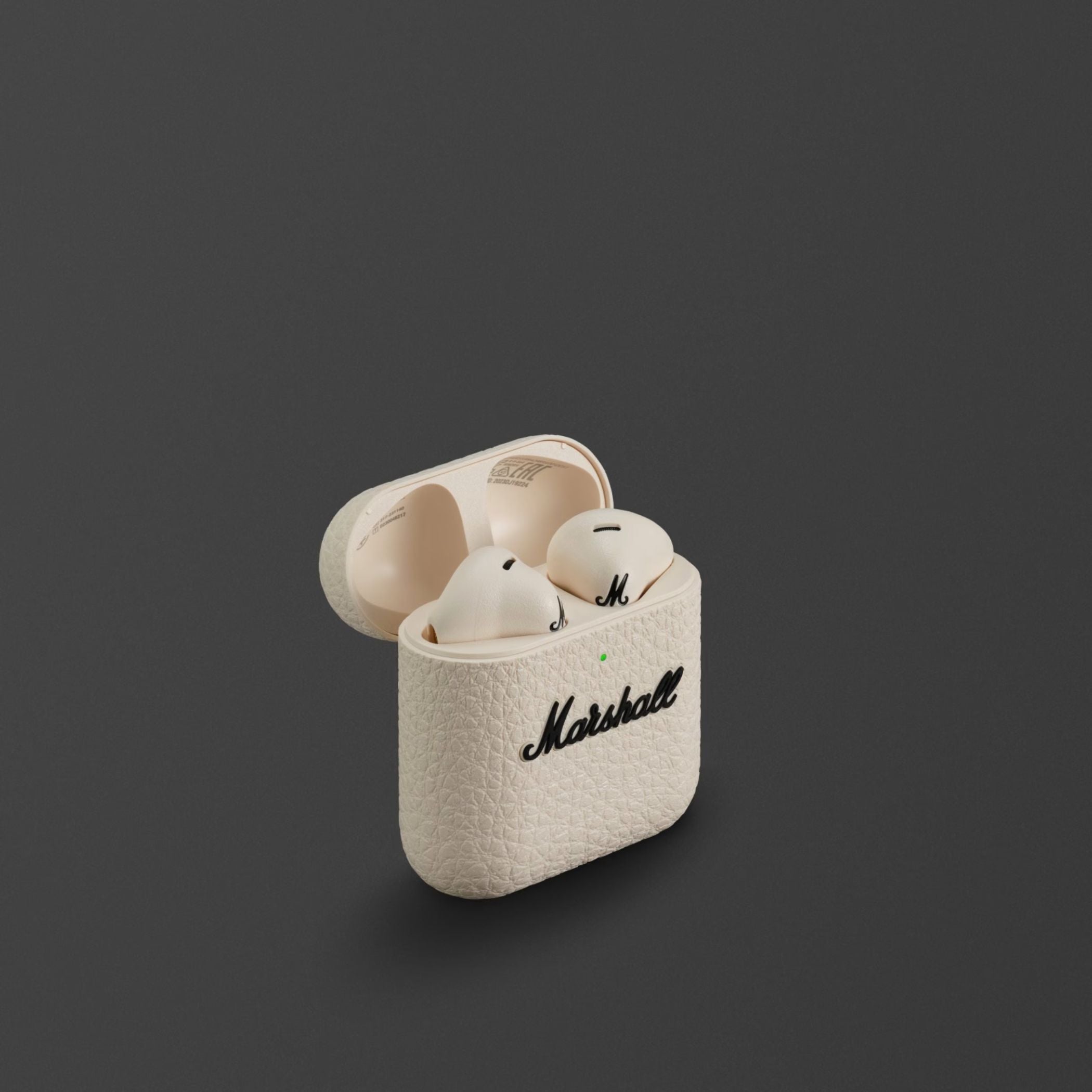 Marshall Minor IV Wireless Earbuds with Active Noise Cancellation, Waterproof, 12mm Driver Size, Bluetooth Version 5.3, Up to 30 Hours Playtime, Touch Control- Cream