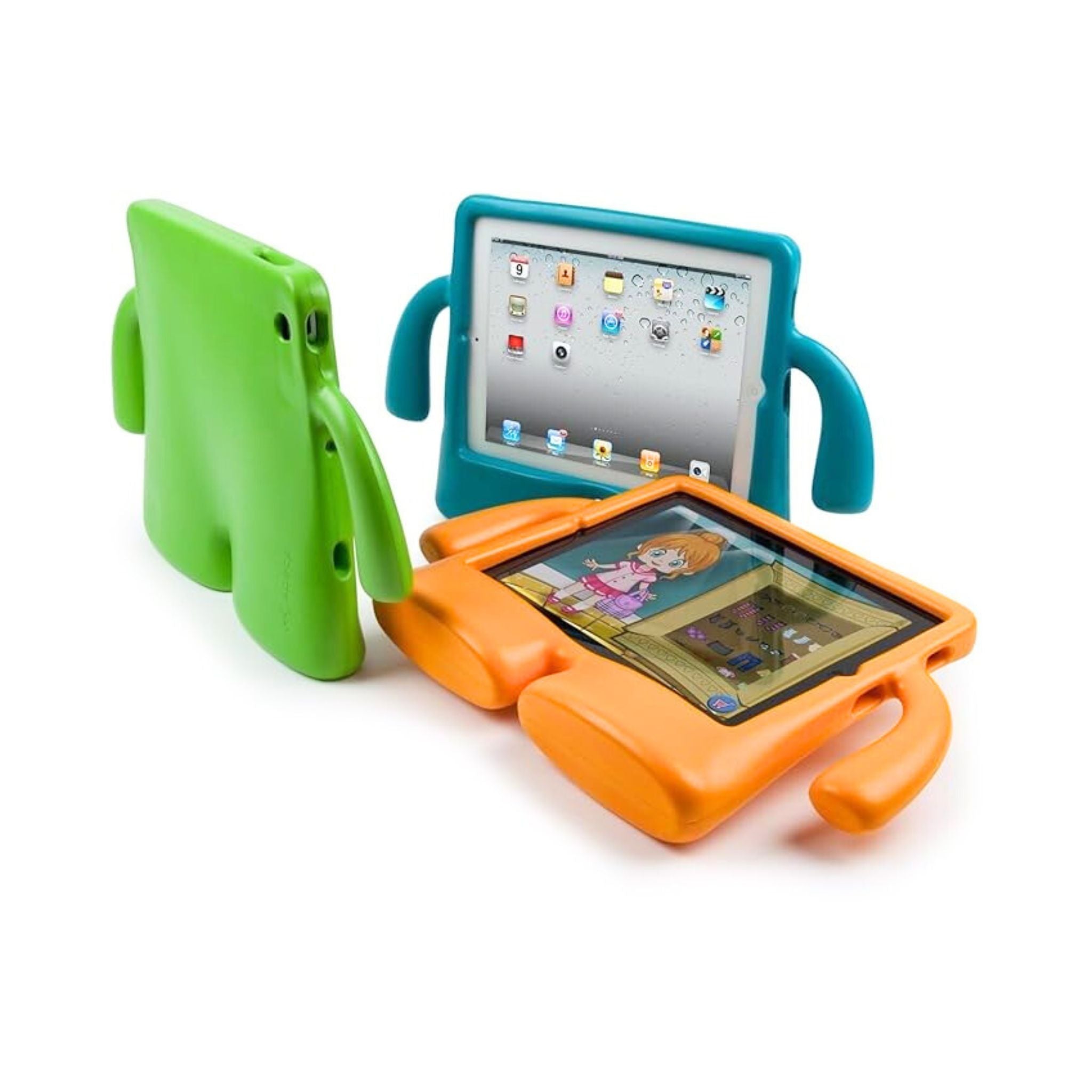 iPad 10.2/10.5 Case 9th/8th/7th Generation (2021/2020/2019), iPad Air 3rd Generation/Pro Shockproof Rugged Protective Case for Kids Boys Girls-Green