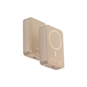 Beige wall-mounted electronic devices on a white background