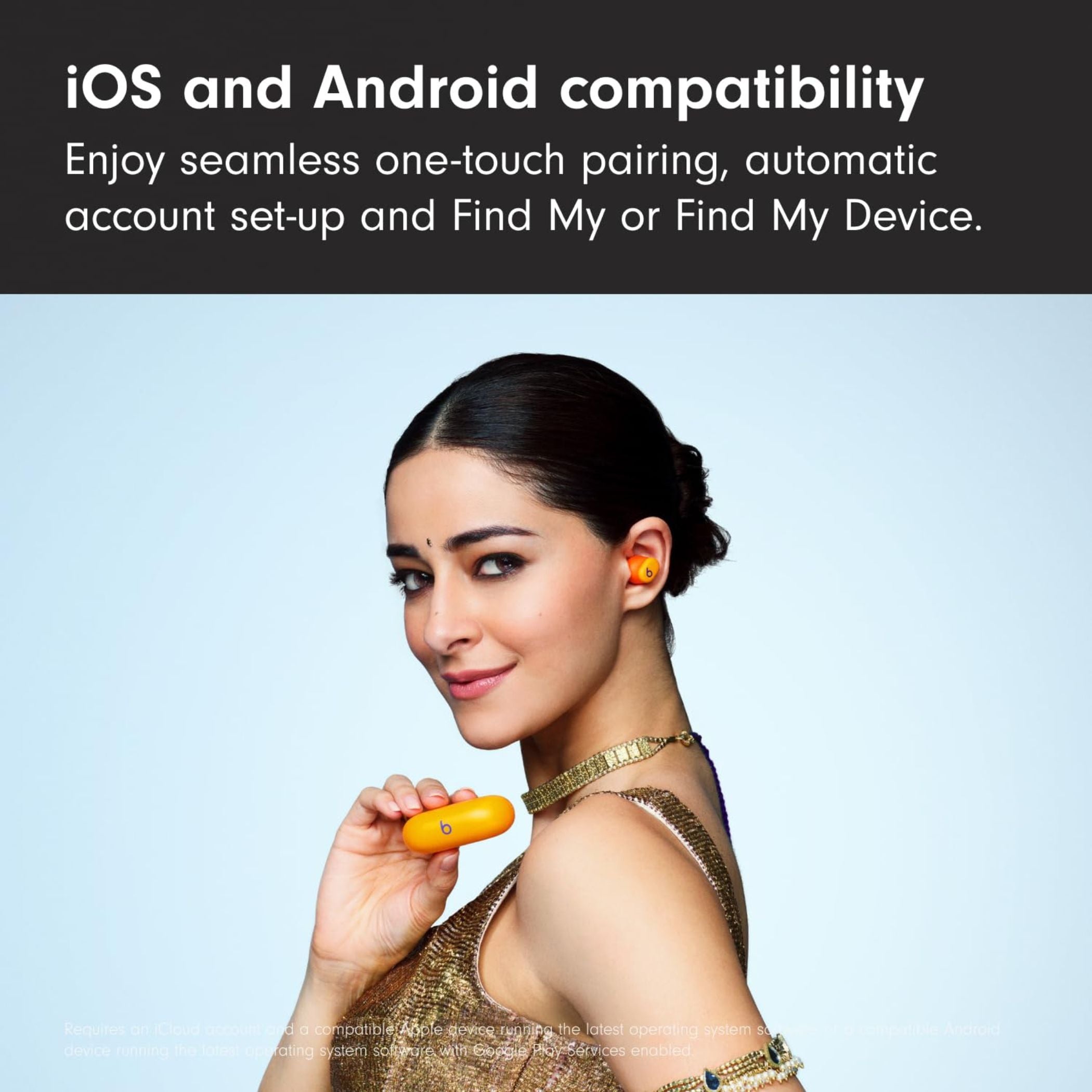 Beats Solo Buds – True Wireless Earbuds | 18 Hours of Battery Life | Class 1 Bluetooth Headphones | Apple & Android Compatibility | Built-in Microphone -Orange