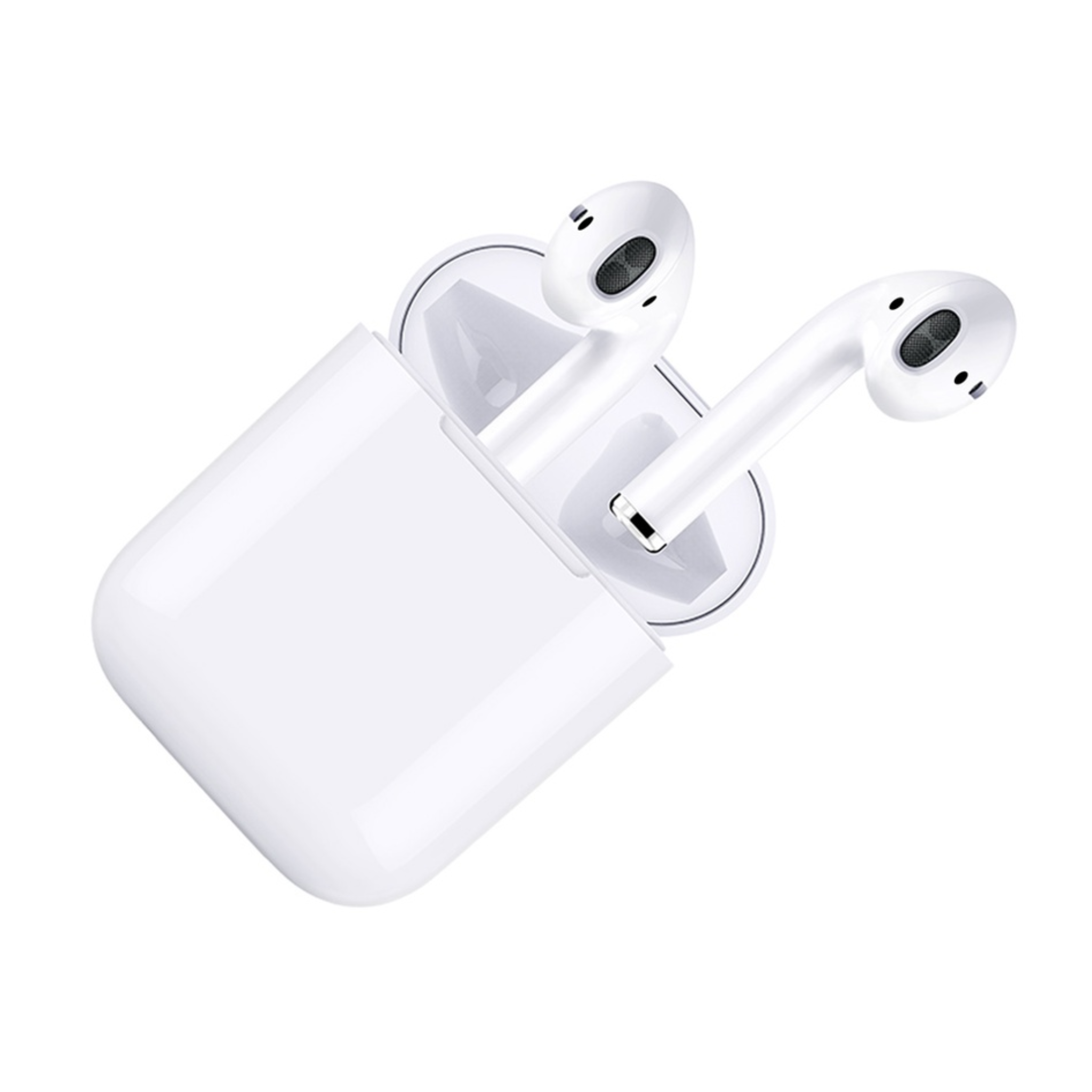 Porodo Soundtec ENC Earbuds II True Wireless with 4 Hours Working Time, Wireless Charging Compatibility, 10m Transmission Distance, Pop-Up Connection - White