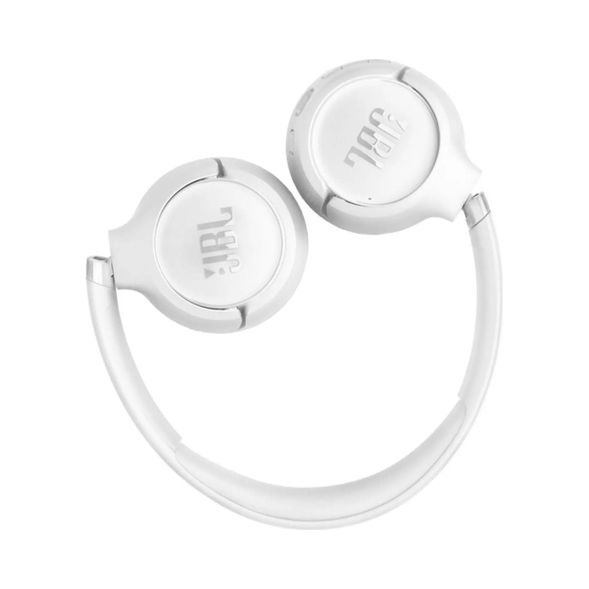 JBL Tune 530Bt Wireless On Ear Headphones Pure Bass Sound 76H Battery Hands Free Call Plus Voice Aware Multi Point Connection Lightweight And Foldable_White