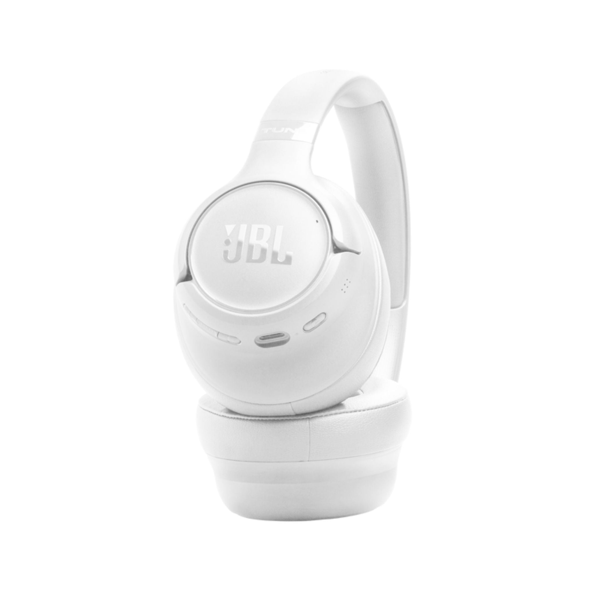 JBL Tune 730BT Wireless Over-Ear Bluetooth Headphones with Pure Bass Sound, 76H Battery Life, Dual Beamforming Mics, Multi-Point Bluetooth 6.0, Foldable & Comfortable – White