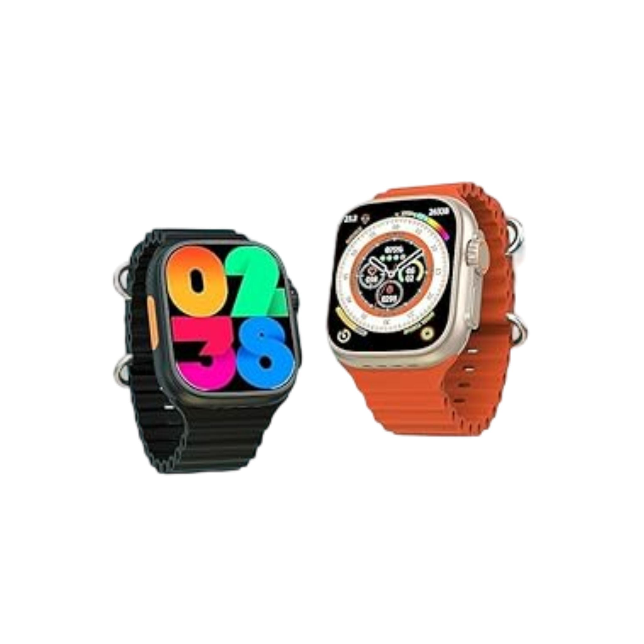 Modio 4G Ultra Smartwatch – 2.2" HD Display, SIM Support, 3 Strap Sets, Fitness Tracking, Heart Rate Monitor, Sleep Tracker, Bluetooth Connectivity, Advanced Features, Stylish Gold Design for Men