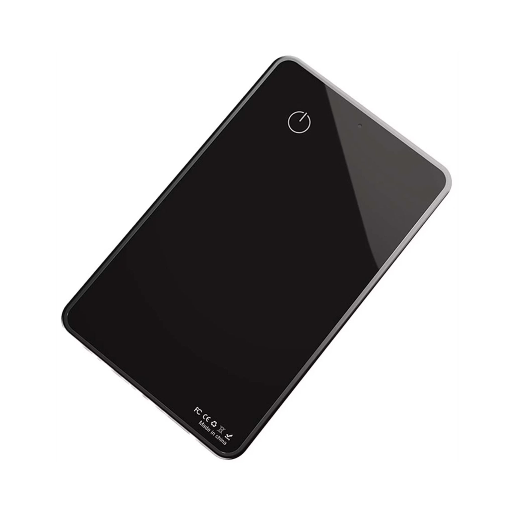Green Lion Wallet Mate Card Finder with Aluminum Frame & Glass Material, 540mAh Battery Capacity, Primary Lithium Battery Type, Water Resistant, Thin & Durable, 2 Years Battery Life - Black