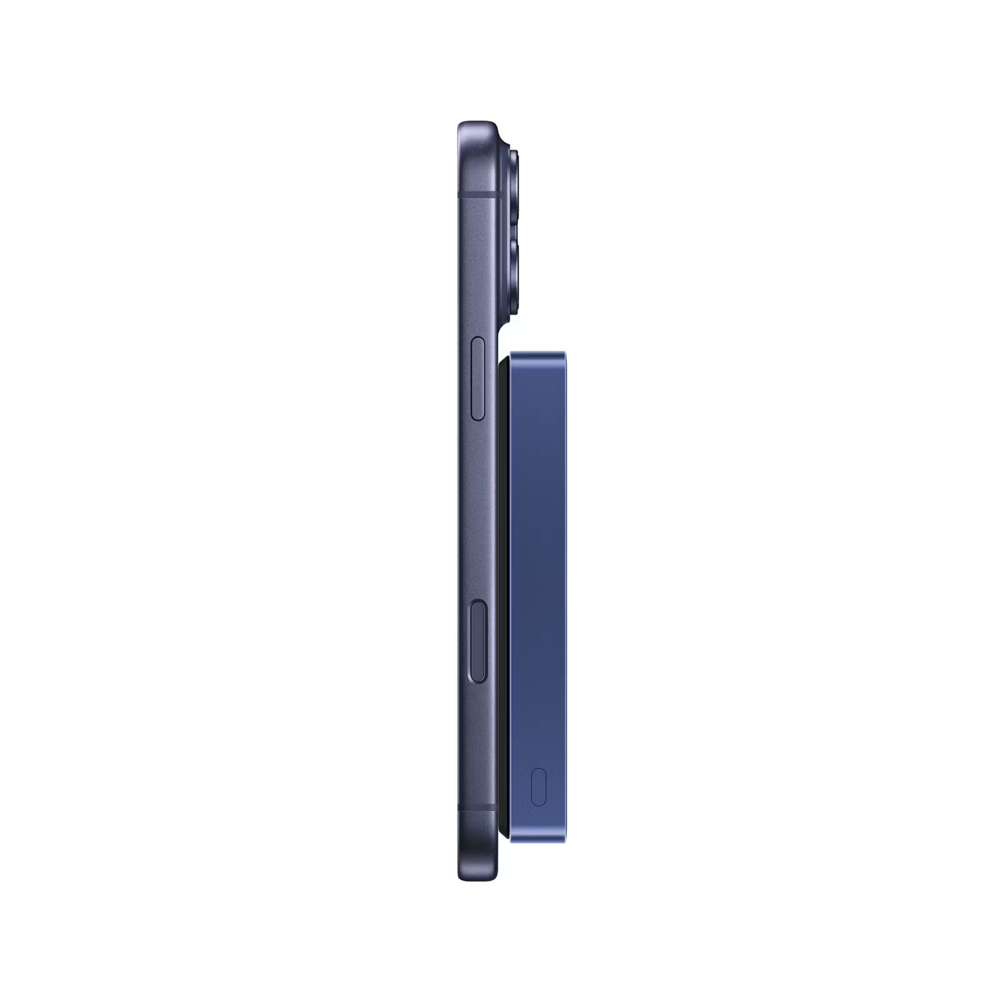 Powerology MagVolt 10000mAh Power Bank, 2.5W Watch Output, Up to 15W Phone Output, 20W Power Delivery, Ultra-Slim Design, Smart TFT Display, N54 MagSafe Compatible - Blue