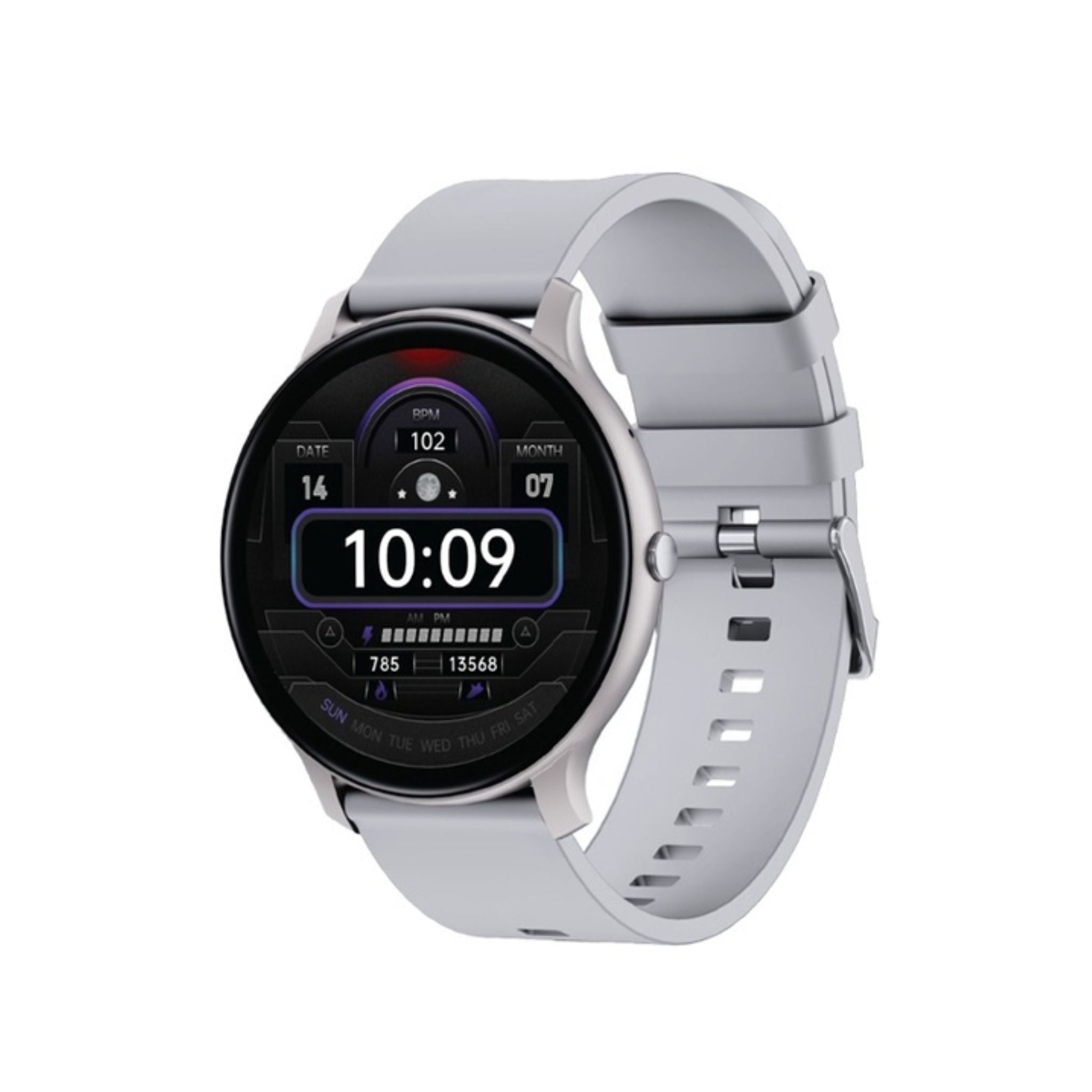 Green Lion GT-FIT Smart Watch with 1.45” Always-On Display, Bluetooth Calling, Heart Rate & Sleep Monitoring, Multiple Sports Modes, IP68 Waterproof, 5-7 Days Battery, Magnetic Charging – 22mm Strap