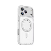 Green Lion Southend Magsafe Case for iPhone 17 Pro, Camera Protection, Hybrid Materials, Built-in Kickstand Ring with 360° Rotation, Military-Grade Protection - White