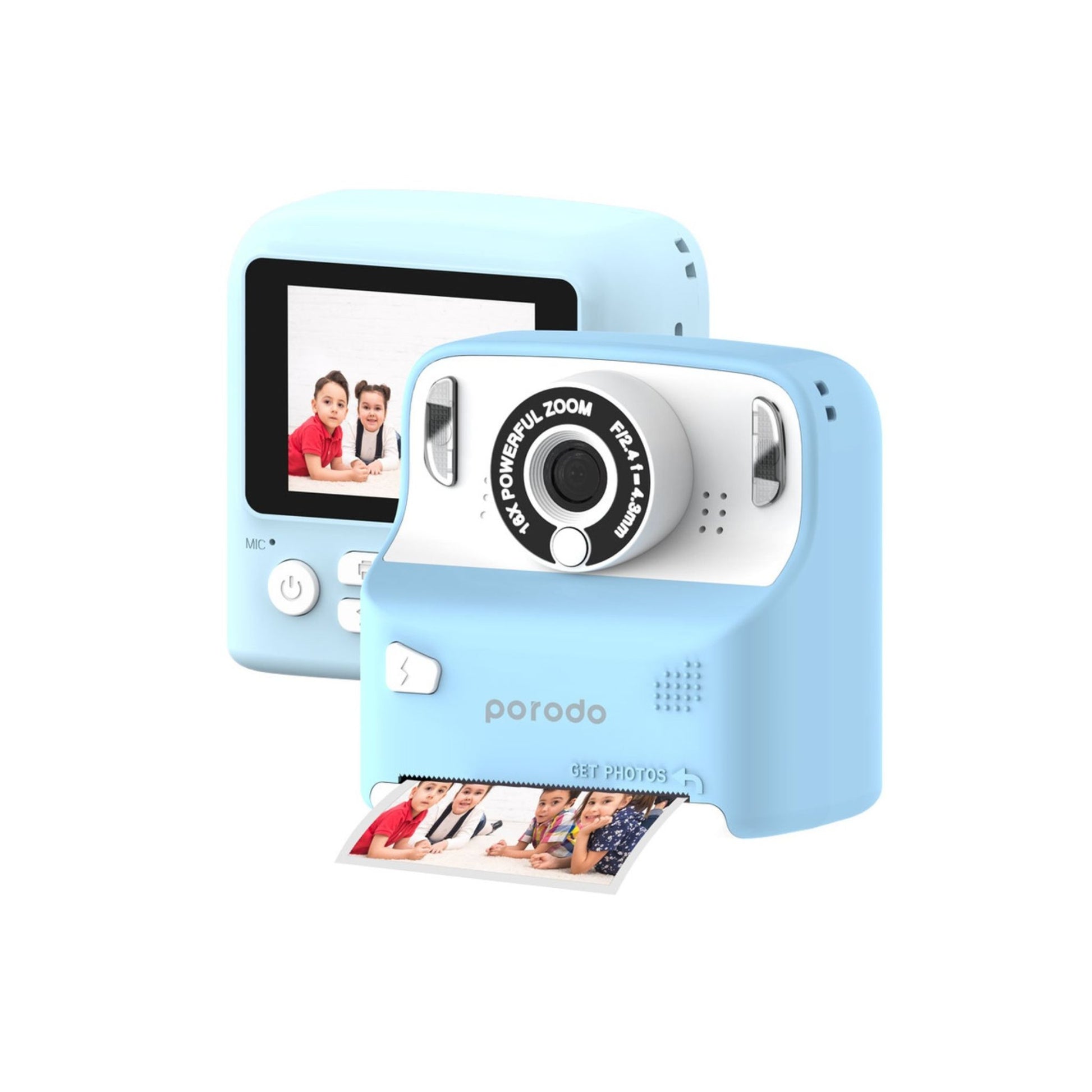  Porodo Lifestyle Kids Print Camera in Blue 