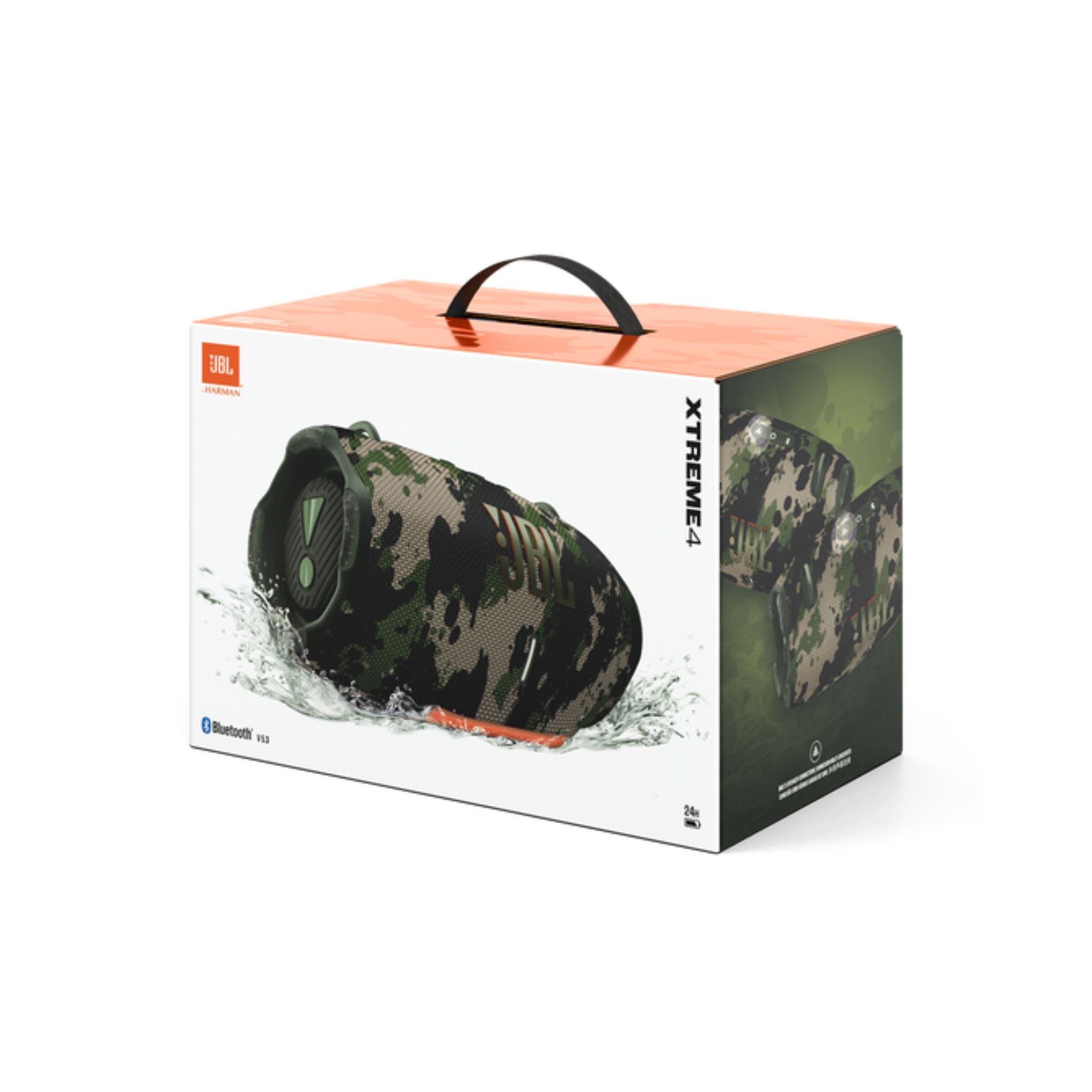 JBL Xtreme 4 Portable Waterproof Speaker with AURACAST (Connect Multiple Speakers), Massive JBL Pro Sound, Convenient Shoulder Strap – Squad