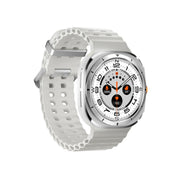 Porodo Voyager Smart Watch 1.43" AMOLED Display 466×466, Bluetooth Calling, Built-In Compass, Rugged Zinc Alloy Design, 400mAh Battery Up to 7 Days, Android & iOS Compatible- Silver