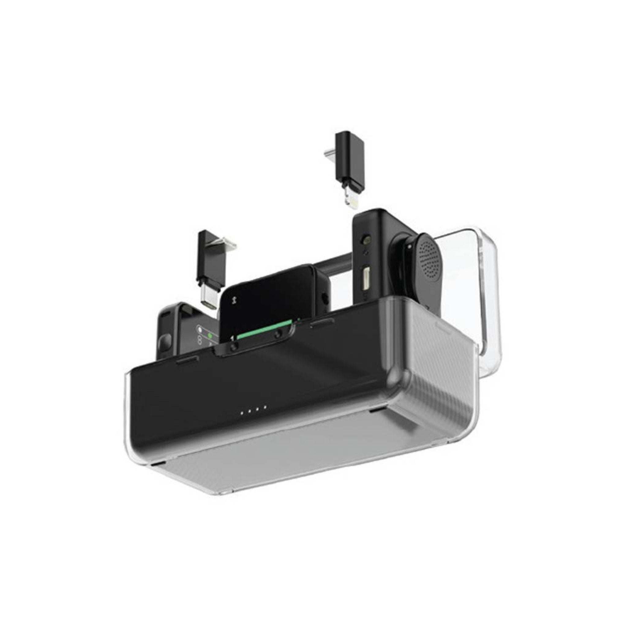 Green Lion GLM Professional Wireless Microphone, 360° Pick up, Compact & Portable, Environment Noise Cancellation - Black