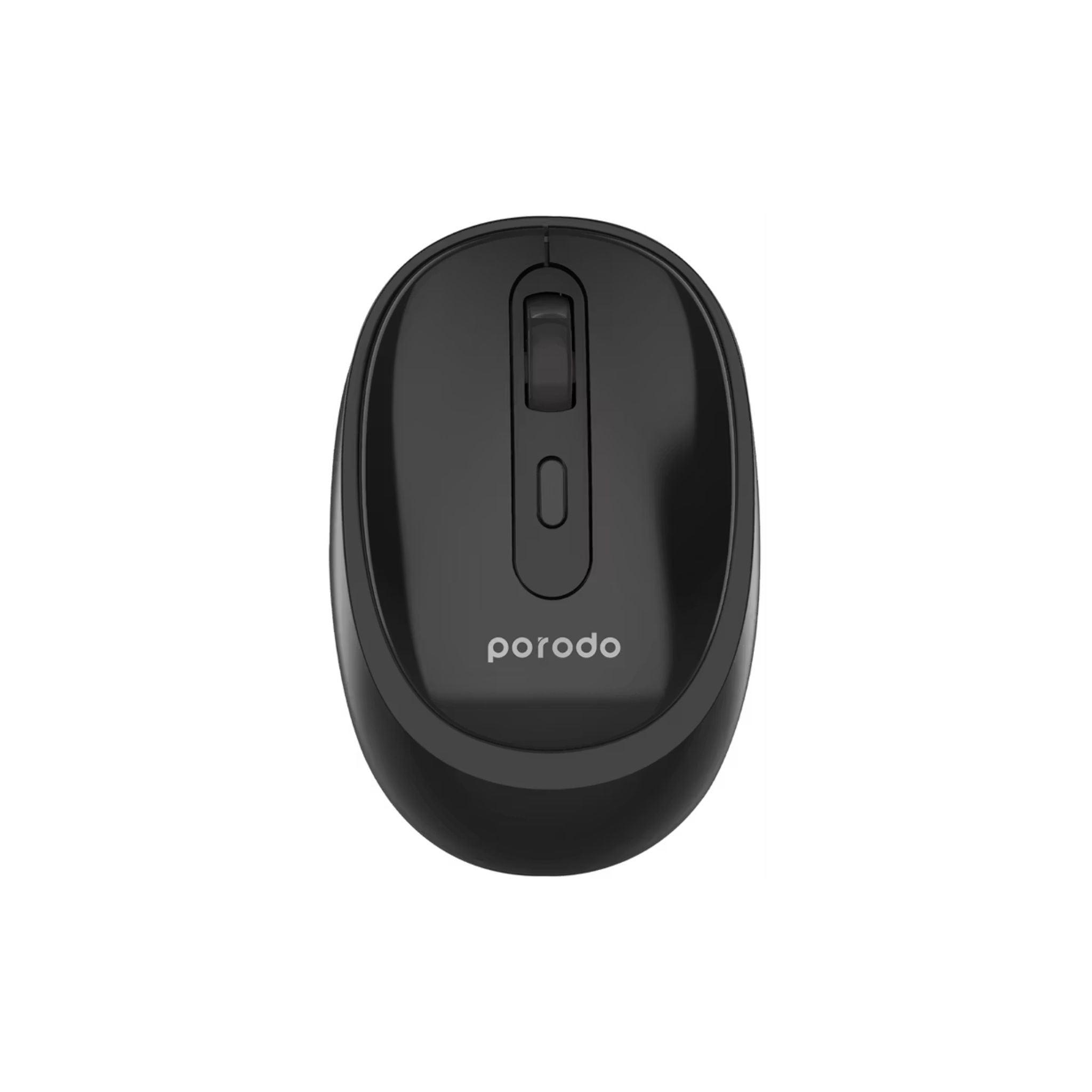 Porodo Dual Mode Wireless Keyboard & Mouse Set with Bluetooth Connection, Wireless 2.4GHz Connectivity, 104 Keys, 4 Mouse Buttons, Arabic & English Layout - Black