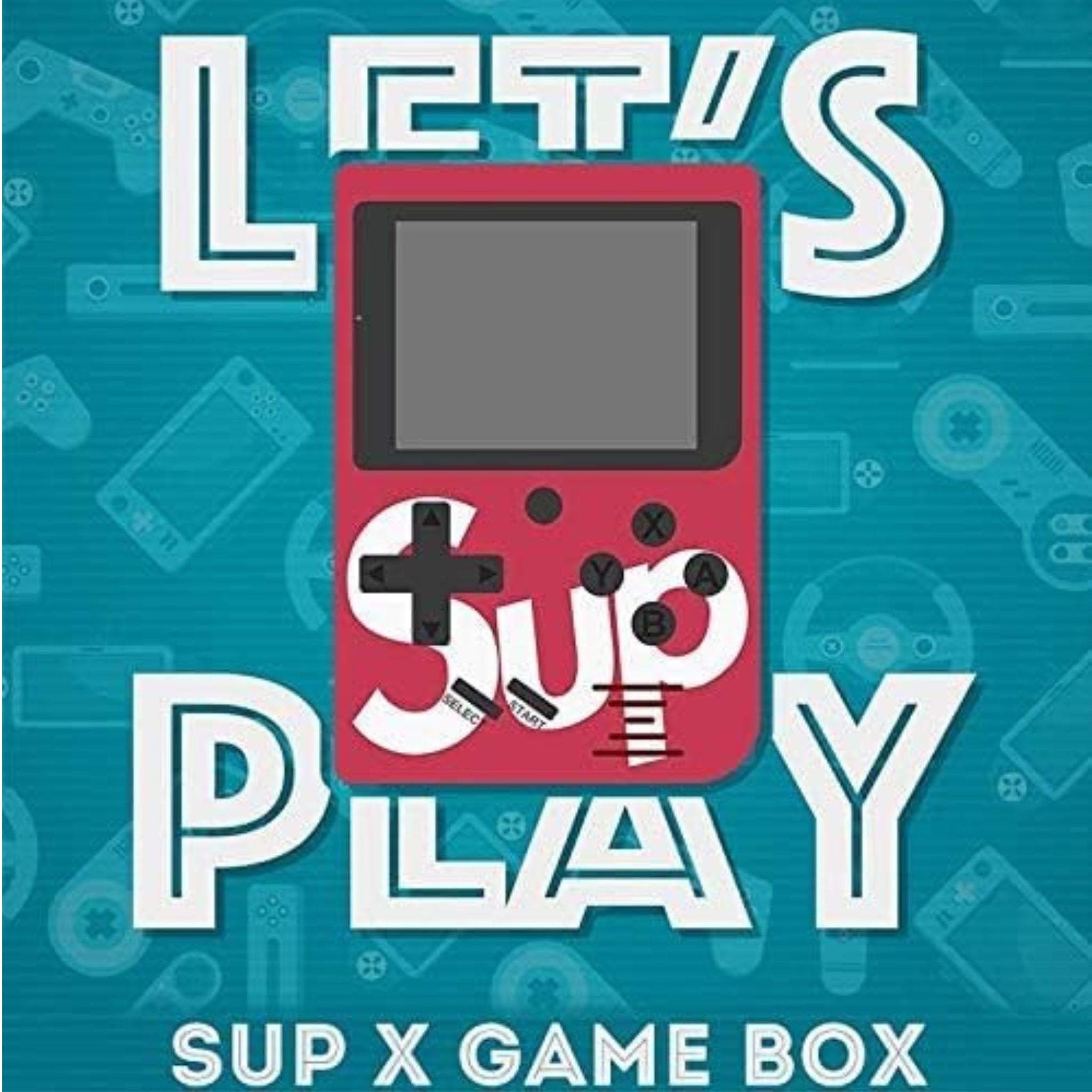 Sulfar Sup Game Box 400-in-1 Retro Portable Mini Handheld Game Console, 3.0" Display – Red