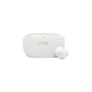 JBL Wave Buds 2 True Wireless Noise Cancelling Earbuds in white color, featuring a charging case.