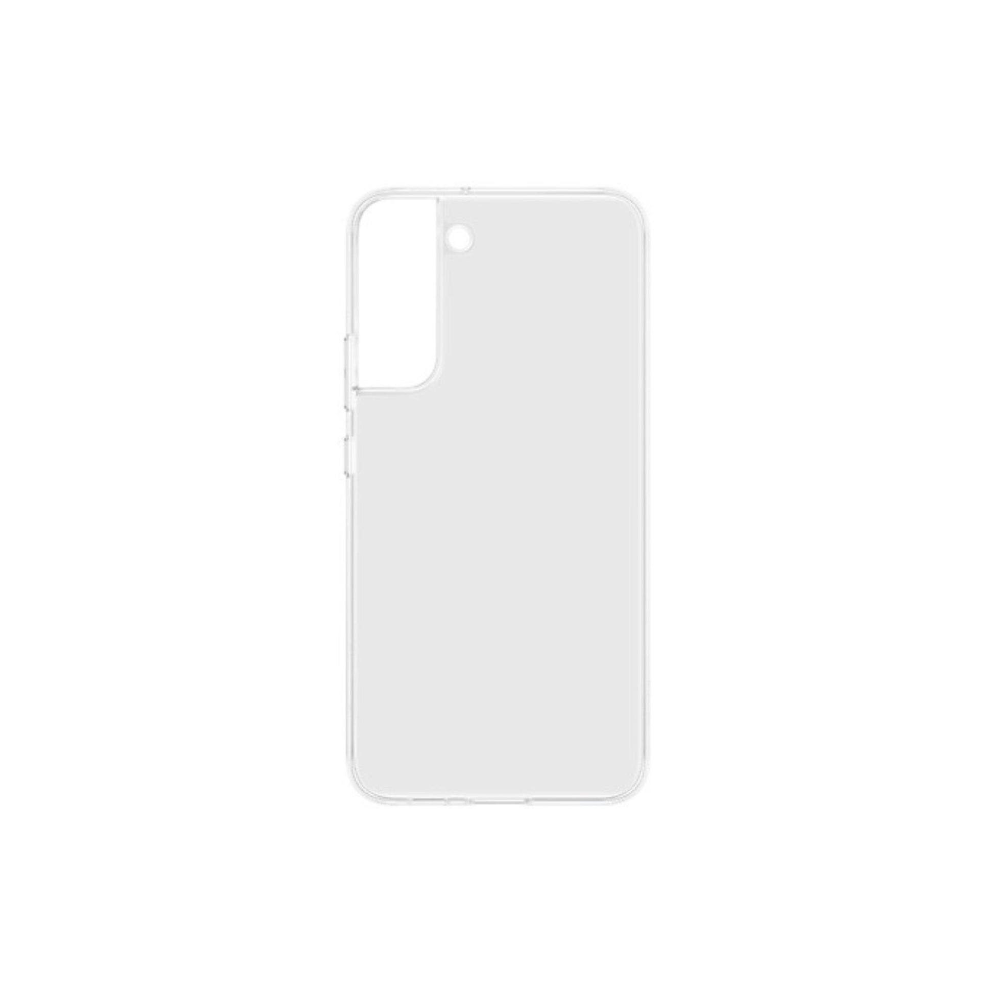 Clear phone case on a white background