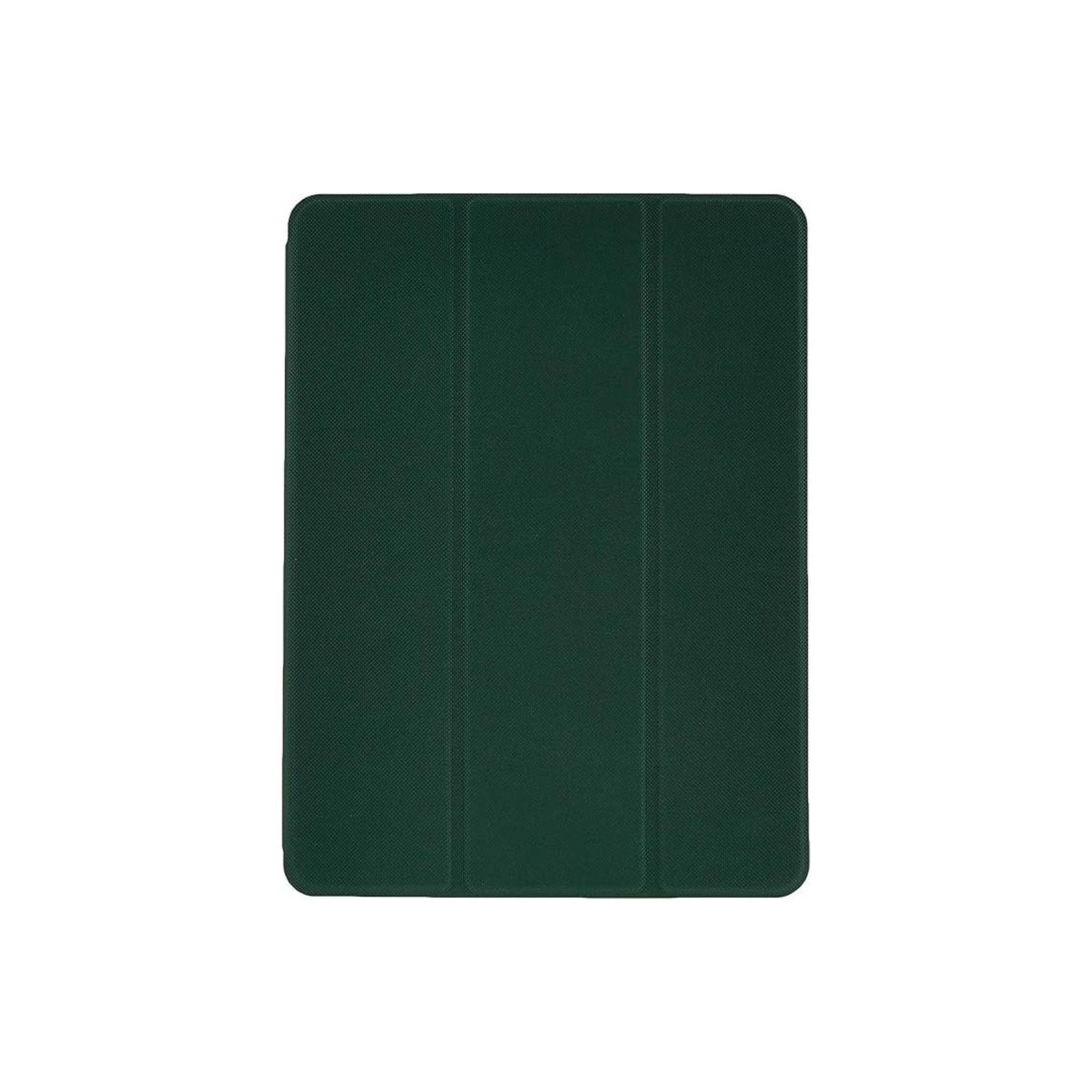 Green Lion Hogo Premium Case with Pencil Holder for iPad 10.2", Stable Trifold Stand, Full Body Drop Protection, Soft TPU Easy Install & Remove, Effective Shockproof - Green