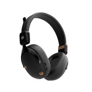 Black over-ear headphones on a white background