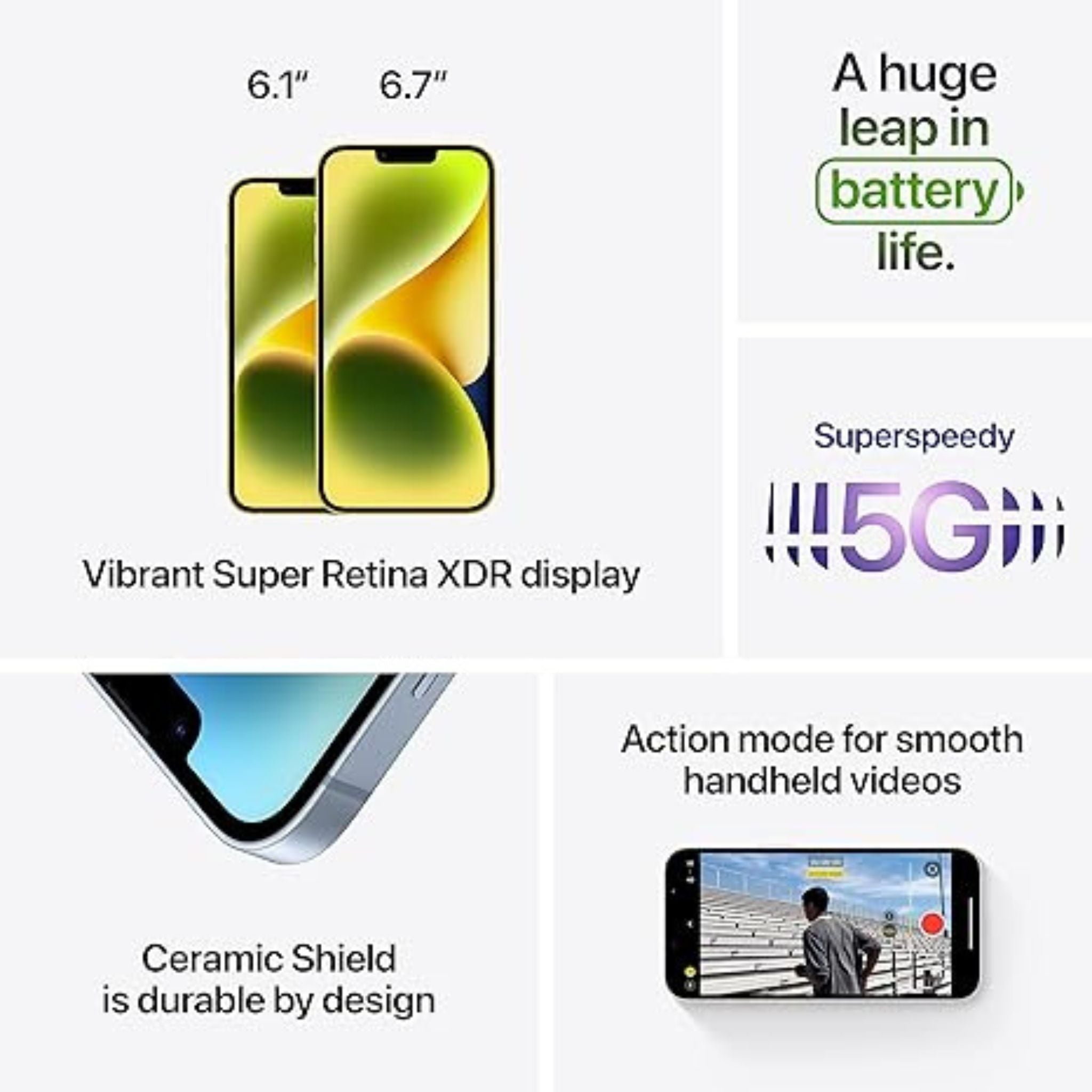 Apple iPhone 14 (128GB) – Startlight Middle East Version with FaceTime