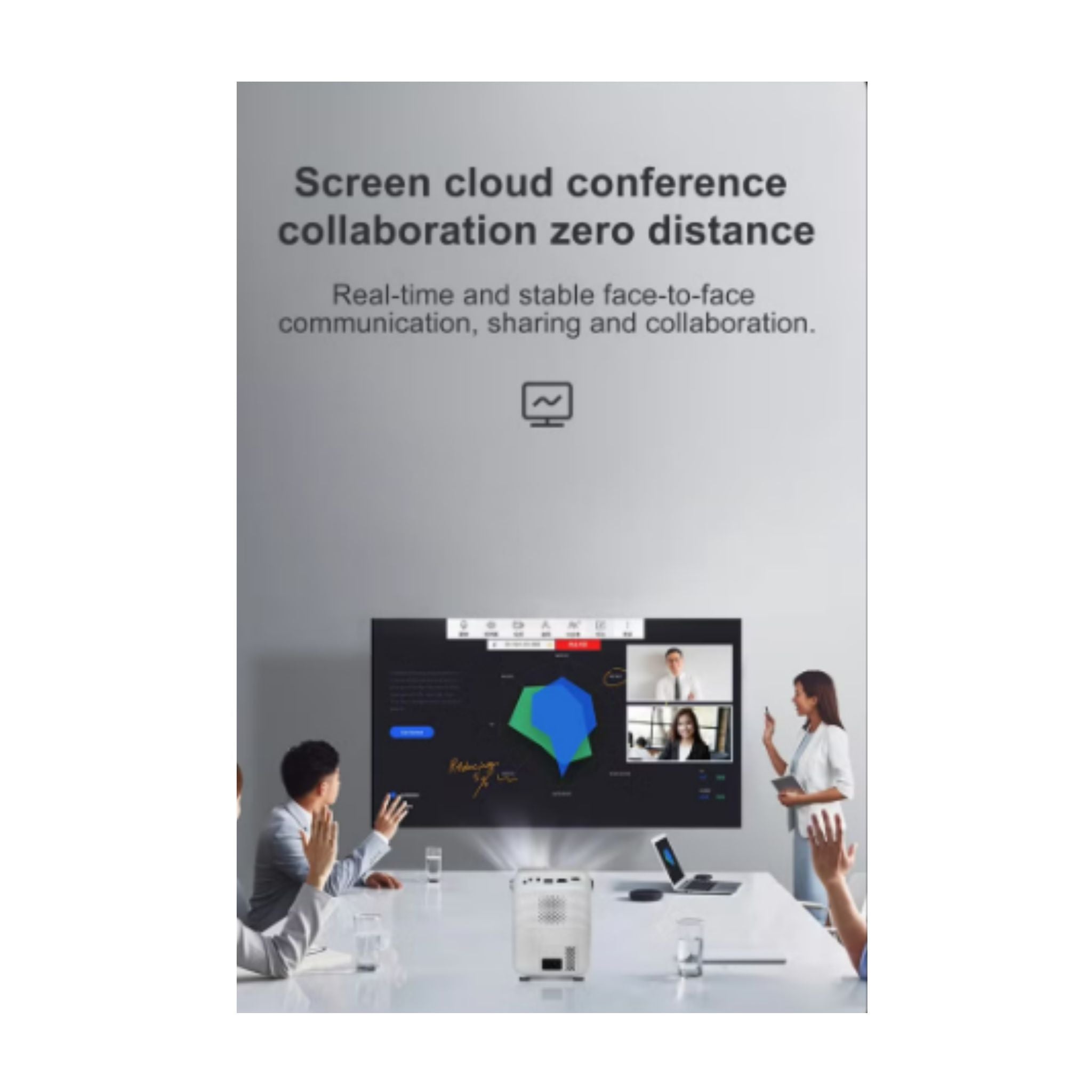 Umiio Q3 Pro WiFi Bluetooth Game Projector 4K Home Theater Video Player Projector with Dual Wireless Game Contoller Keystone Smart Projector Compatible with Android, iOS,PC, 50"-150" Screen