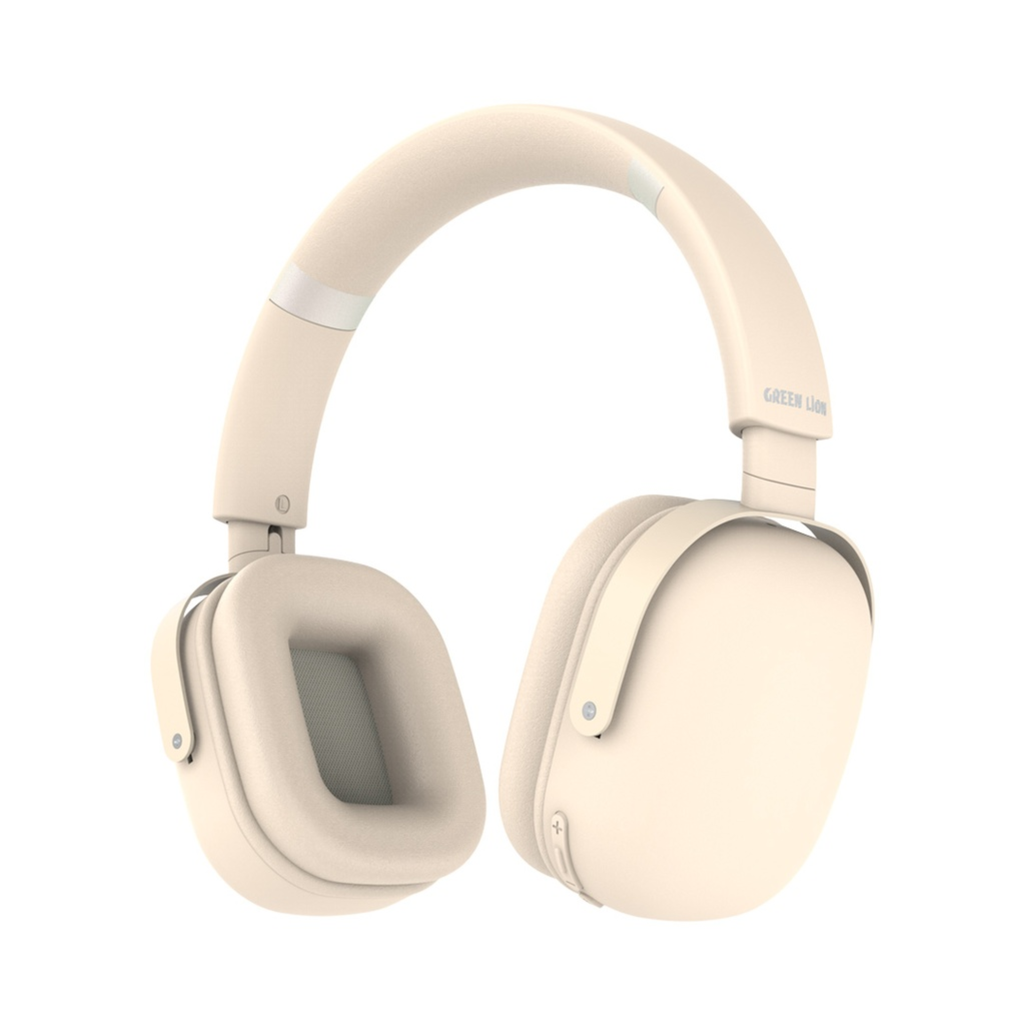 Green Lion Eco ANC Clear Sound Zero Noise Headphone,Active Noise Cancellation,40mm Audio Driver,36 Hours Working,AXU Support,Built In Microphone,10M Distance,Bluetooth V5.3,2.5H Recharge Time - Beige