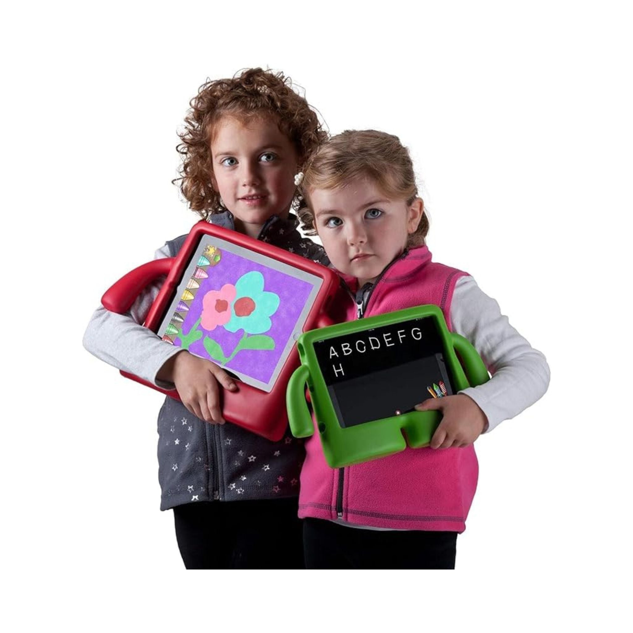 Kids Case for IPad, Silicone IPAD 2-3-4 Fun & Durable iPad Mini Kids Case Ultimate Protection with Freestanding Design-Green