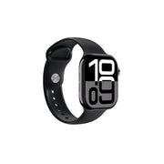A black Green Lion Active 10 49mm smart watch with a digital display showing the time and various smart watch icons.