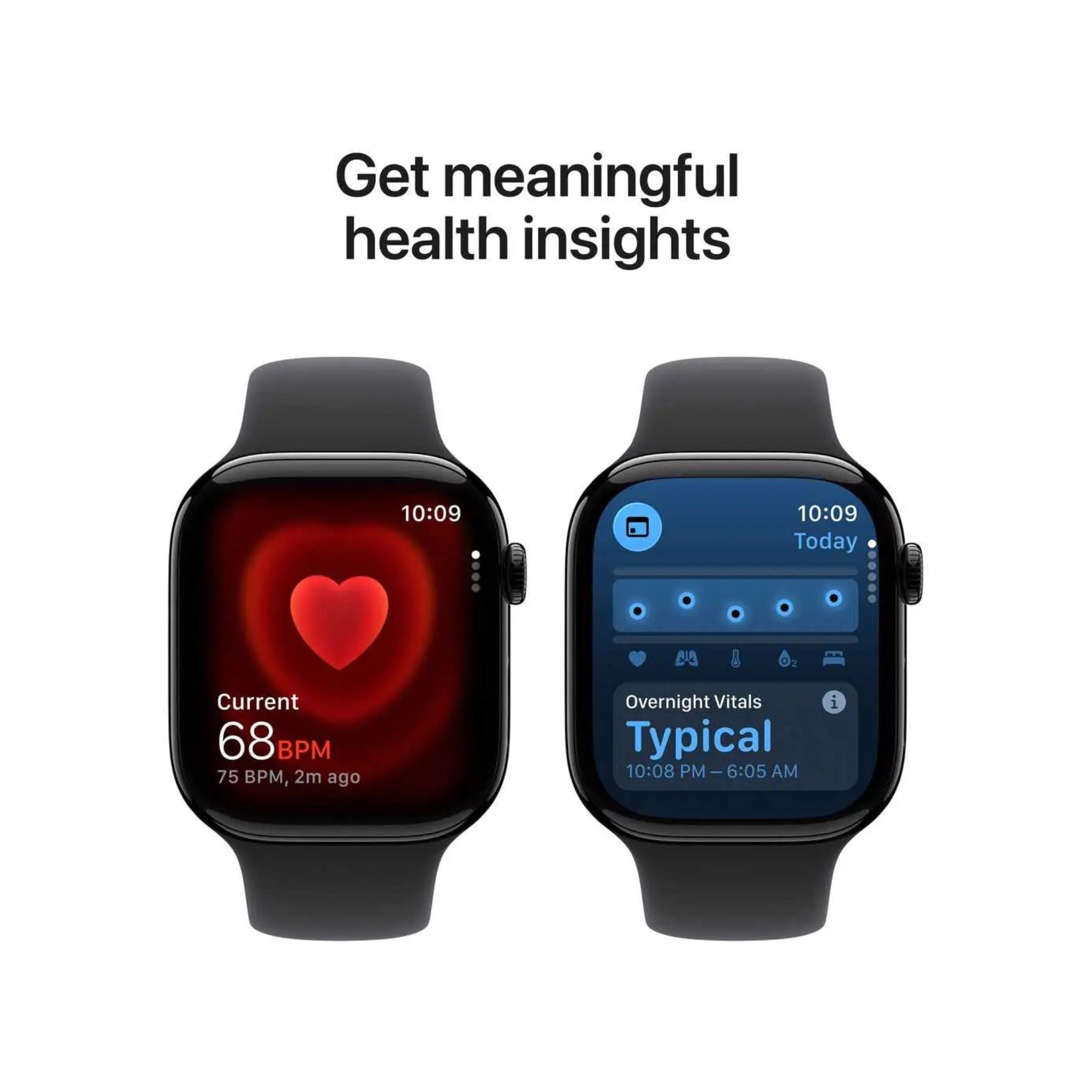 Apple Watch Series 11 GPS 46mm Jet Black Aluminium Case With Black Sport Band - M/L -International Version