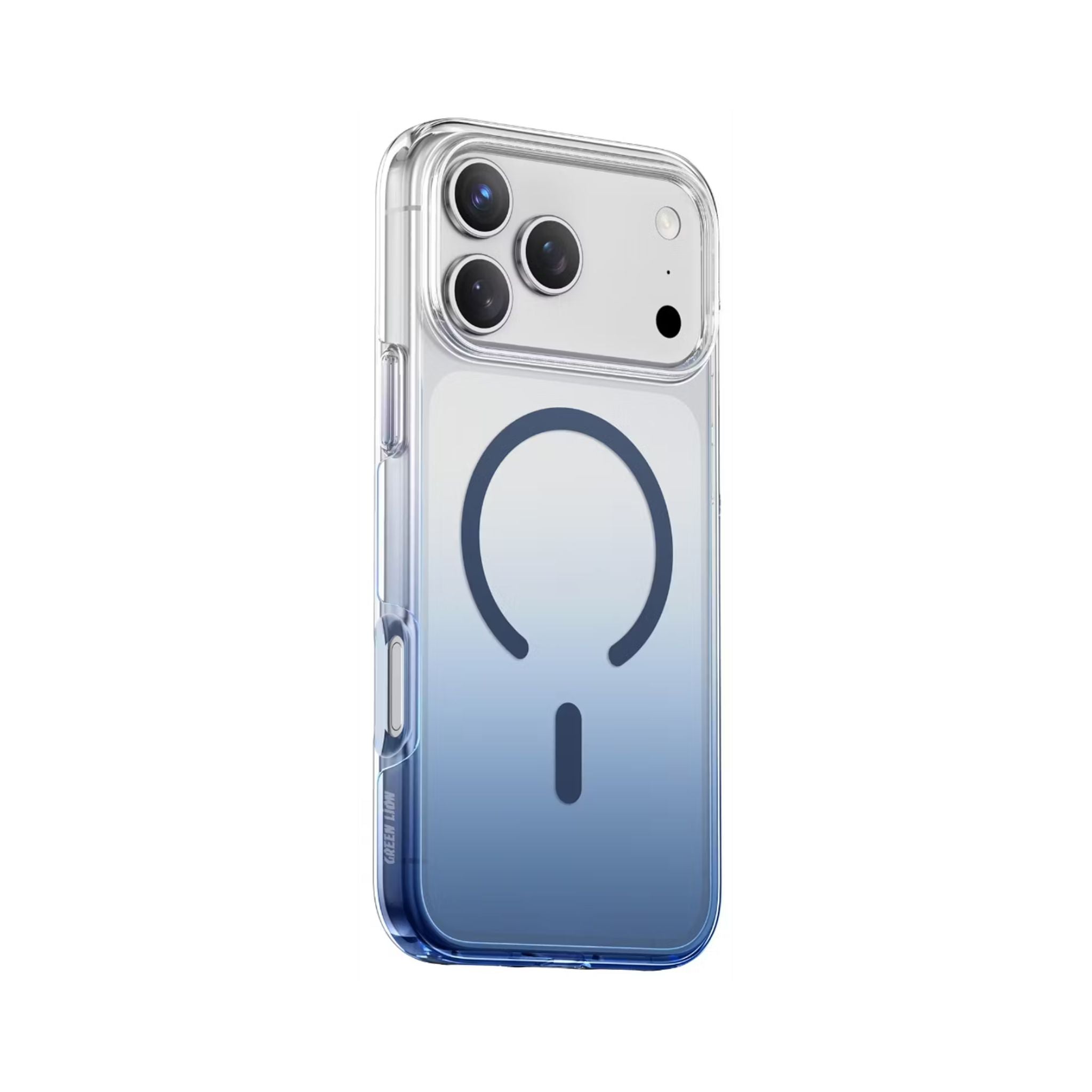 Green Lion Gradient Magsafe Case for iPhone 17 Pro, Powerful Magnetic Lock, Antioxidant Layer, Scratch Resistant, Anti-Yellowing, Drop Protection, Air Cushion, Non-Slip Grip - Blue