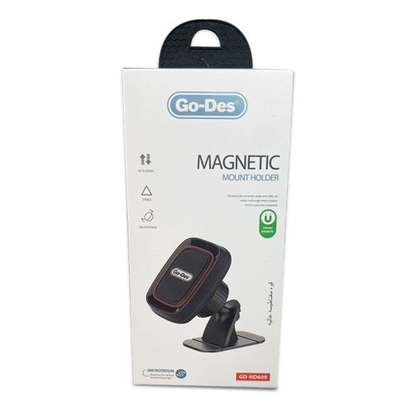 GO-DES MAGNETIC CAR MOUNT HOLDER GD-HD609 - BLACK